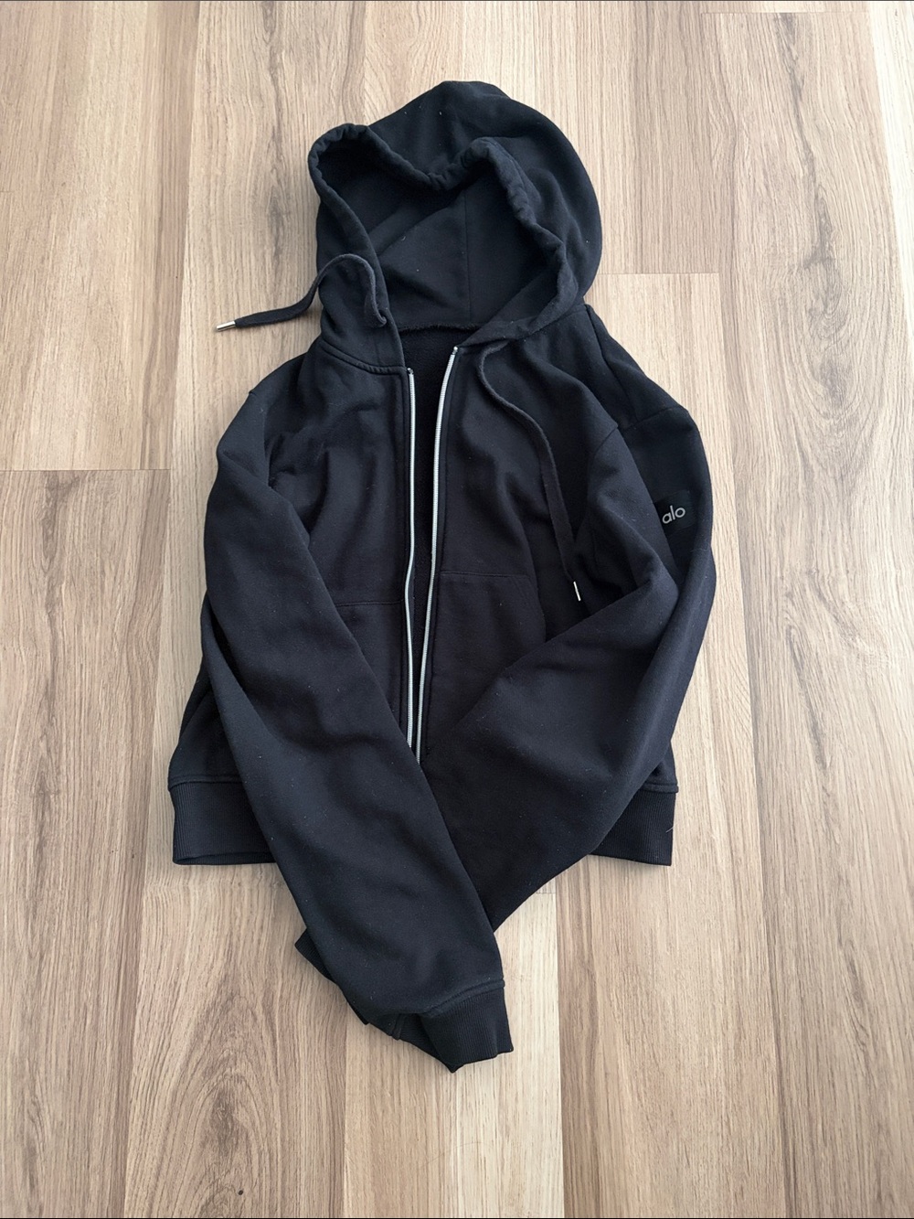 ALO Yoga Black Women's Zip Up Hoodie